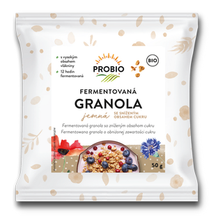 Műsli křupavé - granola fermentovaná jemná jednoporcová 50 g BIO PROBIO 