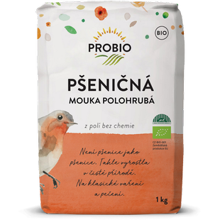 Mouka pšeničná polohrubá 1 kg BIO PROBIO