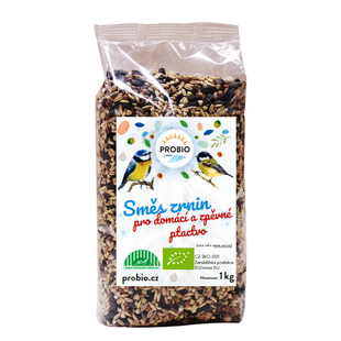 Směs zrnin pro domácí a zpěvné ptactvo 1 kg BIO PROBIO