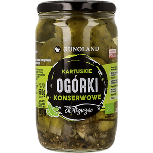 Okurky sterilované 670 g BIO RUNOLAND