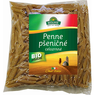 Penne pšeničné celozrnné 500 g BIO BIOLINIE