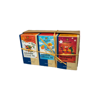 Čaj porcovaný - Dárkové balení 3 čajů - Vánoce 109,8 g BIO SONNENTOR