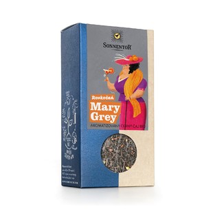 Čaj porcovaný - Rozkošná Mary Grey, aromatizovaný černý čaj 27g BIO SONNENTOR