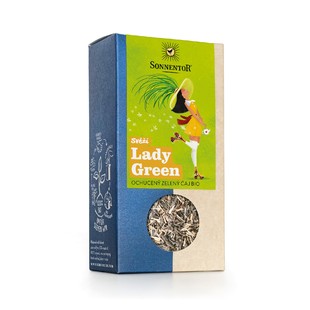 Čaj sypaný - Svěží Lady Green, ochucený zelený čaj 40 g BIO SONNENTOR