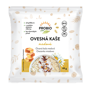 Kaše ovesná medová jednoporcová 65 g BIO PROBIO