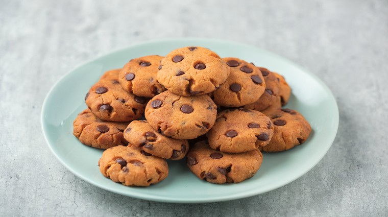 Sušenky z červené čočky s čokoládou