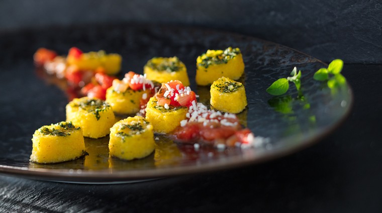 Polentové gnocchi s rajčatovou omáčkou