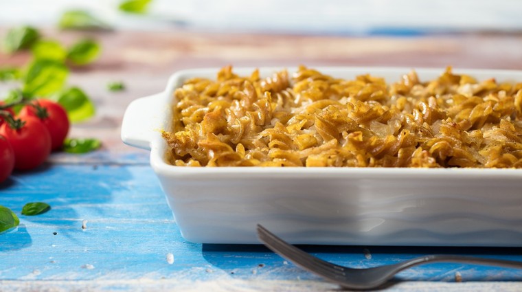 Zapečené těstoviny se zelím