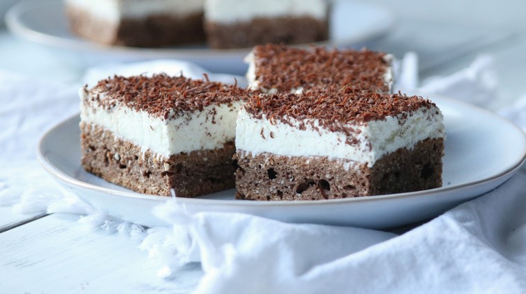 Kokosové kostky s tvarohem