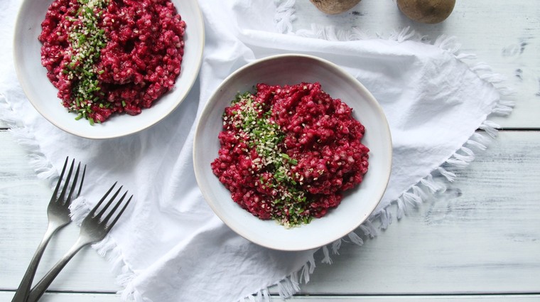 Pohankové rizoto s červenou řepou