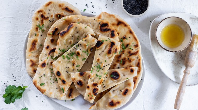 Chlebové placky Naan