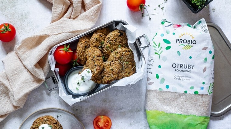 Zeleninové placičky s pohankovými otrubami