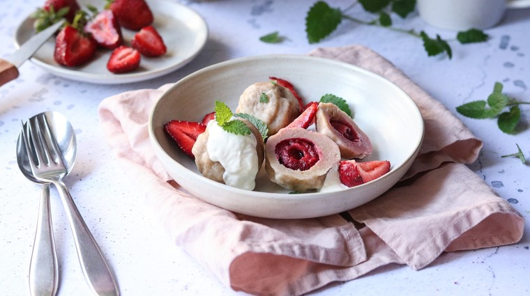 Pohankové ovocné knedlíky