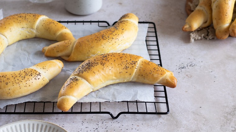 Rohlíky z mouky z červené pšenice