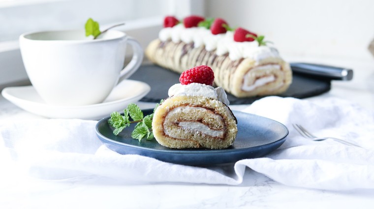 Piškotová roláda z mouky z červené pšenice