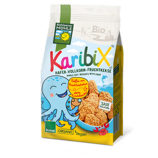 Keksy ovesno-ovocné celozrnné KARIBIX 125 g BIO BOHLSENER MÜHLE 