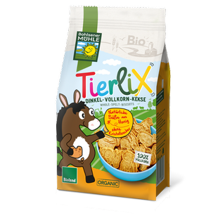 Keksy špaldové celozrnné ZVÍŘÁTKA 125 g BIO BOHLSENER MÜHLE