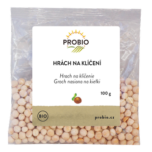 Hrách na klíčení 100 g BIO PROBIO  -  DOČASNĚ NEDOSTUPNÉ