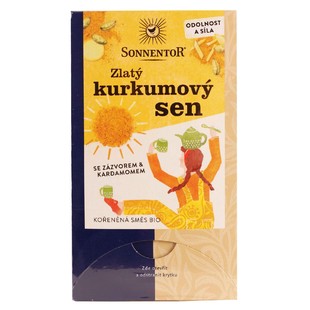 Čaj porcovaný - Zlatý kurkumový sen 36 g BIO SONNENTOR