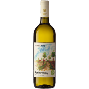 Víno bílé Ryzlink vlašský ročník 2022 - pozdní sběr (suché) 750 ml BIO VINAŘSTVÍ VÁLKA 