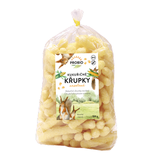 Křupky kukuřičné nesolené 100 g BIO PROBIO