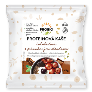 Kaše proteinová čokoládová s pohankovými otrubami 65 g BIO PROBIO