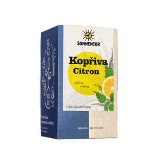 Čaj porcovaný - Kopřiva citron 21,6 g BIO SONNENTOR