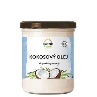 Olej kokosový dezodorizovaný 240 g BIO PROBIO - DOČASNĚ NEDOSTUPNÉ