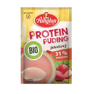 9Puding proteinový jahodový 45 g BIO AMYLON 