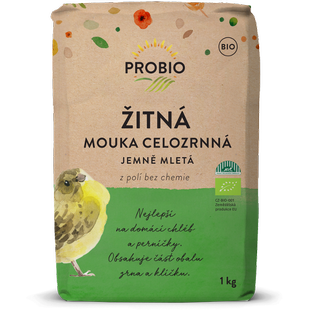 Mouka žitná celozrnná jemně mletá 1 kg BIO PROBIO KLASA