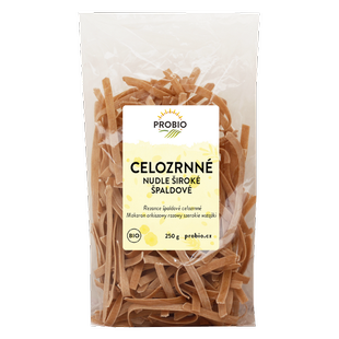 Nudle špaldové celozrnné široké 250 g BIO PROBIO