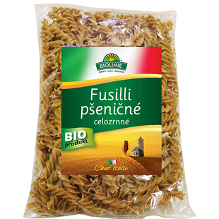 Fusilli pšeničné celozrnné 500 g BIO BIOLINIE
