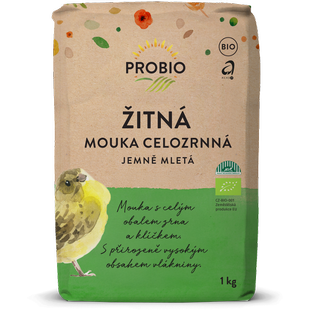 Mouka žitná celozrnná jemně mletá 1 kg BIO PROBIO KLASA