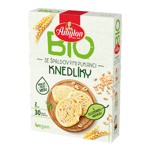 9Knedlíky s celozrnnou moukou a špaldovými pukanci 200 g BIO AMYLON