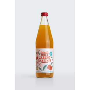 Mošt jablečný rakytník 750 ml BIO MOŠTÁRNA HOSTĚTÍN