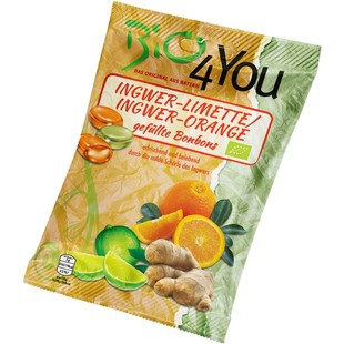 Bonbony zázvor-limeta & zázvor-pomeranč 75 g BIO