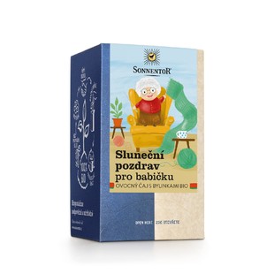 Čaj porcovaný - Sluneční pozdrav pro babičku 27 g BIO SONNENTOR do vyprodání zásob