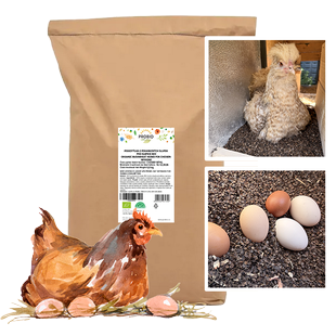 Podestýlka z pohankových slupek pro slepice 14 kg BIO (ZADEJTE 14 KG U KAŽDÉHO PYTLE)