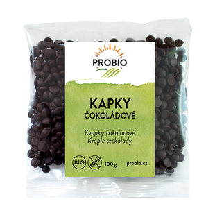 Kapky čokoládové 100 g BIO PROBIO